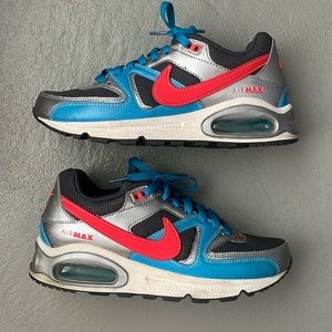 Nike Women’s Air Max Sneakers in Blue, Silver, and Red